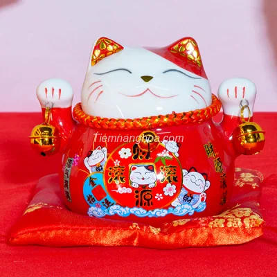Fortune Cat - Red 11cm HF17039-7