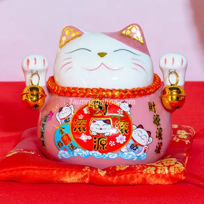 Fortune Cat - Pink 11cm HF21013-1