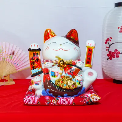 Mèo Thần Tài Nhất Lộ Hàm Phong - 35 cm