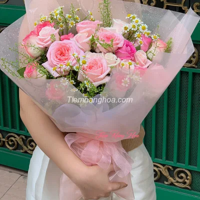 Bó Hoa Hồng Pastel Ngọt Ngào HB81