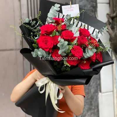Bó hoa hồng đỏ tình nhân HB97