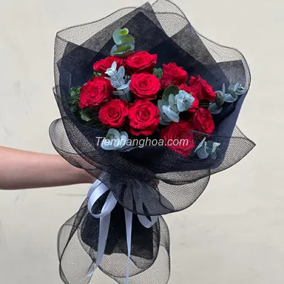 Bó hoa hồng đỏ yêu thương HB109