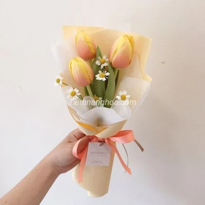 Orange Tulip bouquet number 2