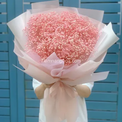 Bó hoa baby hồng HB170