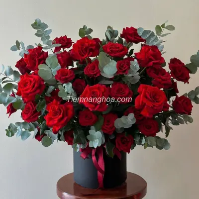 Lẵng hoa hồng đỏ tình yêu HB22