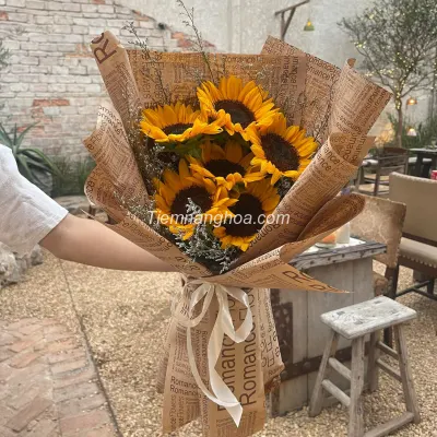 Hoa bó hướng dương tốt nghiệp thành công HB46