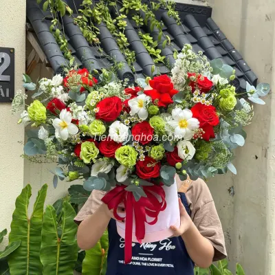 Hộp hoa sang trọng HH23