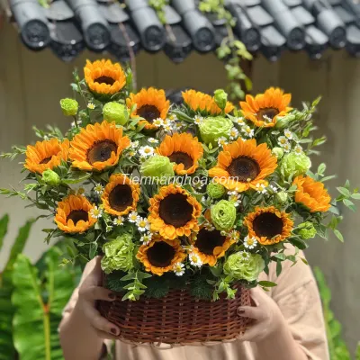 Giỏ hoa hướng dương HG40