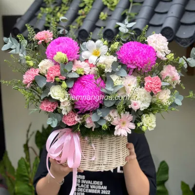 Giỏ hoa ngọt ngào HG42