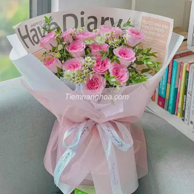 Bó hoa hồng lạc thần HB245