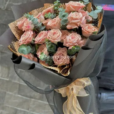 Bó hoa hồng Capuchino HB246