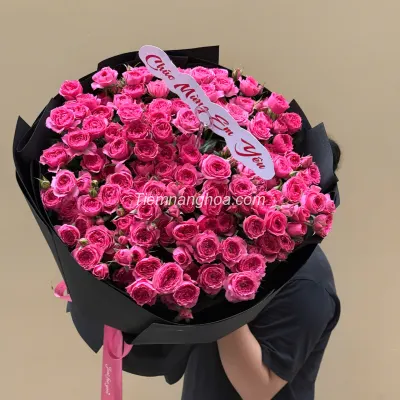 Bó hoa hồng sofia size trung 45cm HB325