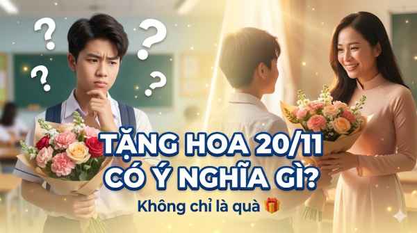 Tặng Hoa Ngày 20/11 Có Ý Nghĩa Gì? Gợi Ý Chọn Hoa Ý Nghĩa Nhất Cho Thầy Cô