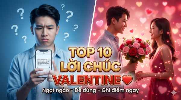 Top 10 lời chúc Valentine hay dành cho vợ và người yêu