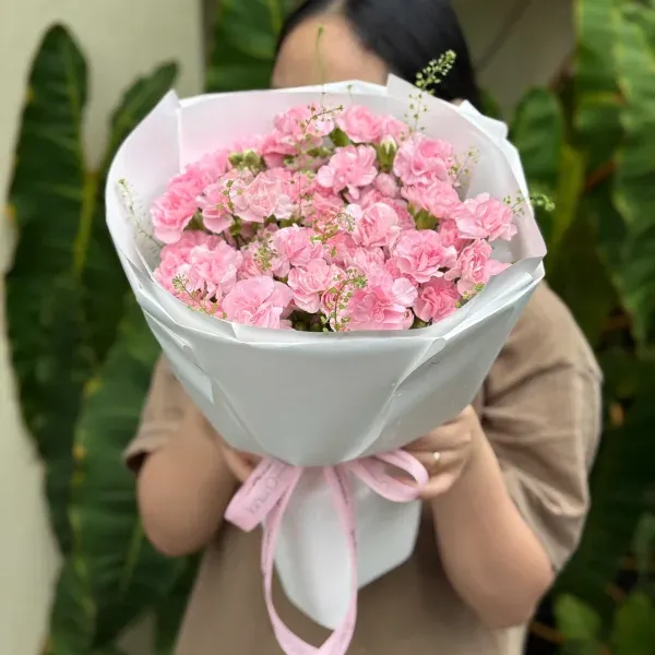 Bó hoa phăng hồng tinh tế HB295 - Ảnh 1