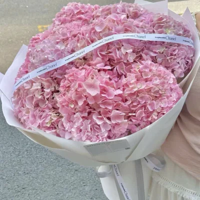 Pink hydrangea bouquet HB262