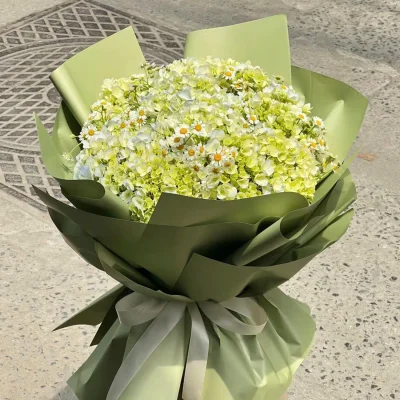 Green hydrangea bouquet HB261