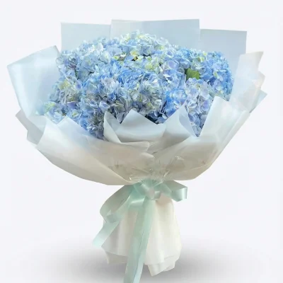 Blue Hydrangea Bouquet HB283