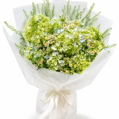 Blue hydrangea bouquet garden HB292