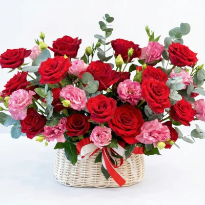 Rose basket of wealth and wealth HB34