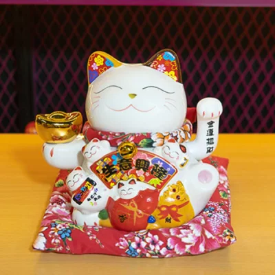 Mèo Thần Tài Đại Cát Đại Lợi - 16cm