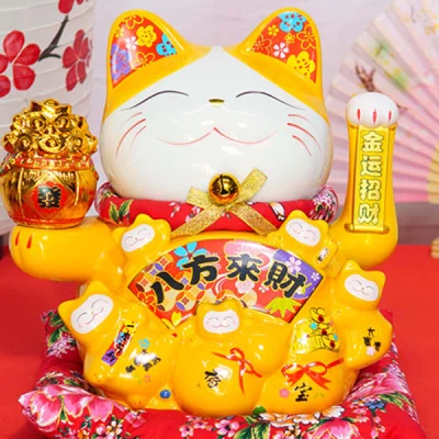 Mèo Thần Tài Kim Tiền Đại Phát Tài - Vàng