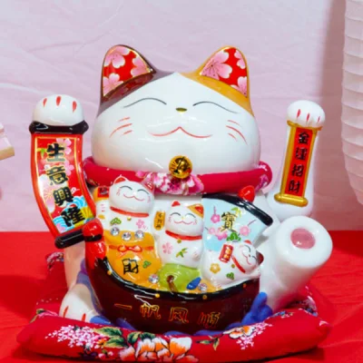 Mèo Thần Tài Nhất Lộ Hàm Phong - 26 cm
