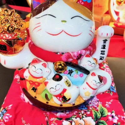 Mèo Thần Tài Thuận Hòa Phú Quý - 16 cm