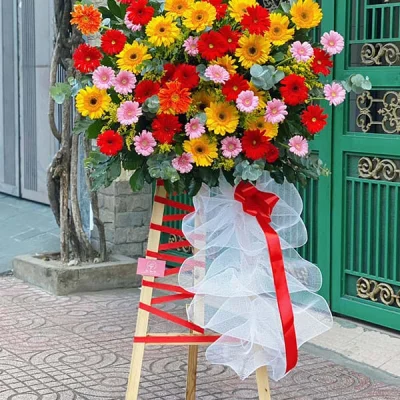 Kệ hoa khai trương sắc thắm KT17