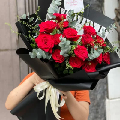 Bó hoa hồng đỏ tình nhân HB97