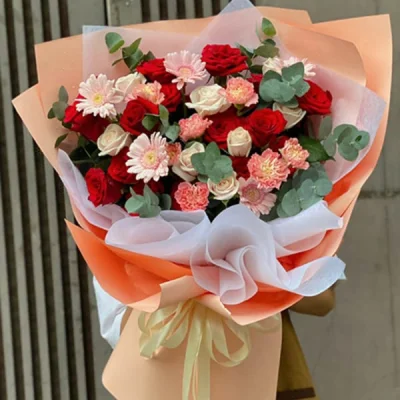 Bó hoa Cam Đỏ HB100 (L)