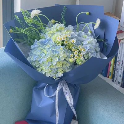 Fresh Green Hydrangea Bouquet HB131
