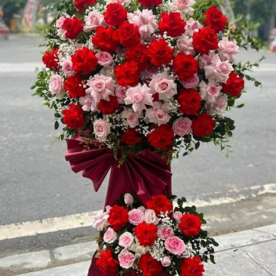 Kệ Hoa Khai Trương May Mắn KT38