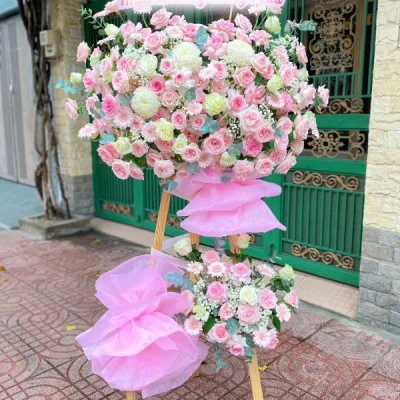 Kệ Hoa Khai Trương Ohara Hồng KT41