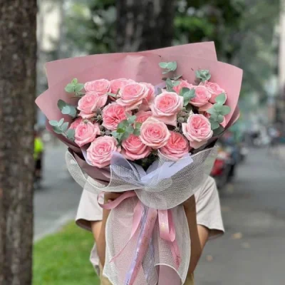 Bó hoa hồng Ohara nhẹ nhàng, ngát thơm HB178