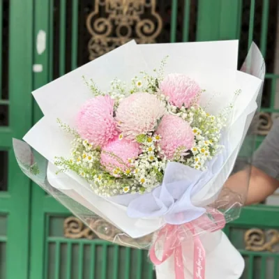 Pink peony bouquet HB182