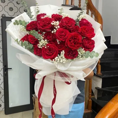 Bó hoa hồng đỏ Ohara HB195