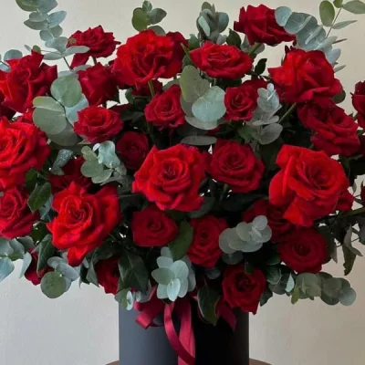 Lẵng hoa hồng đỏ tình yêu HB22