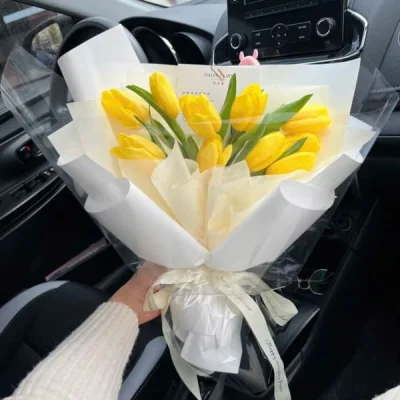 Bó hoa Tulip vàng HB205