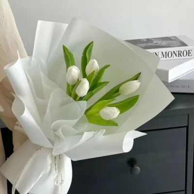 Bó hoa Tulip trắng tinh khôi HB209