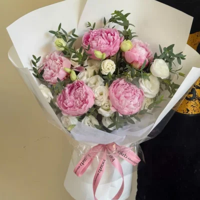 Pastel Pink Peony Bouquet HB213