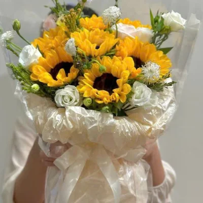 Korean sunflower bouquet HB238