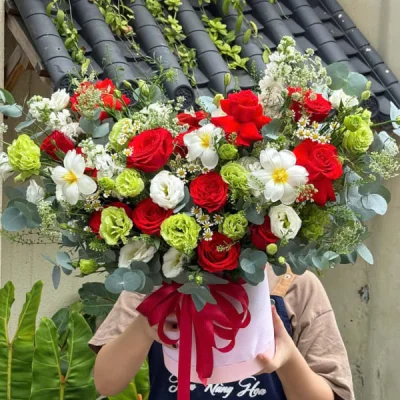 Hộp hoa sang trọng HH23