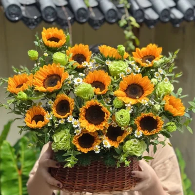 Giỏ hoa hướng dương HG40