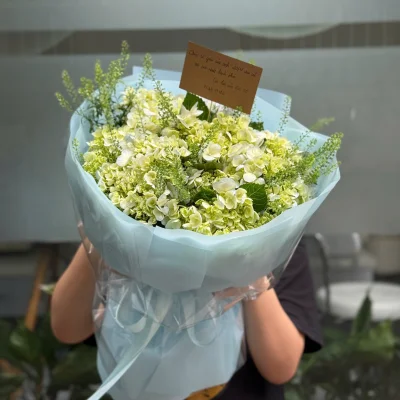 Bright Hydrangea Bouquet HB250