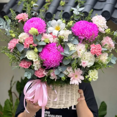 Giỏ hoa ngọt ngào HG42