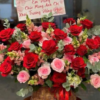 Giỏ hoa chúc mừng HG43